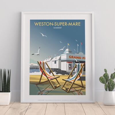 Weston-Super-Mare By Artist Dave Thompson - Art Print