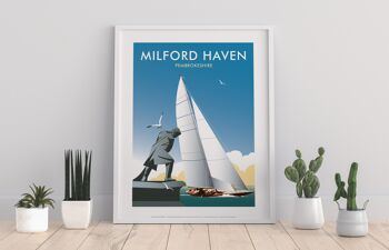 Milford Haven par l'artiste Dave Thompson - Impression d'art premium