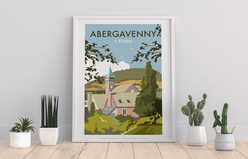 Abergavenny By Artist Dave Thompson - Premium Art Print