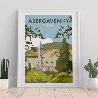 Abergavenny By Artist Dave Thompson - Premium Art Print