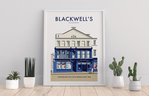 Blackwell's, Edinburgh By Artist Dave Thompson - Art Print