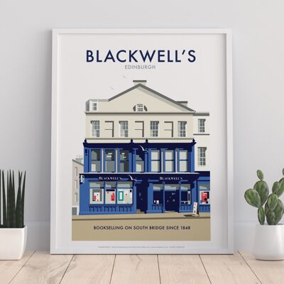 Blackwell's, Edinburgh By Artist Dave Thompson - Art Print