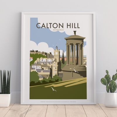 Calton Hill By Artist Dave Thompson - Premium Art Print