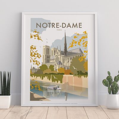 Notre-Dame By Artist Dave Thompson - Premium Art Print