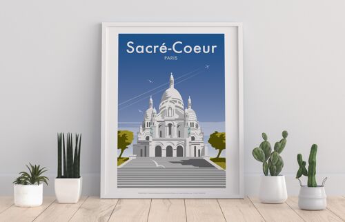 Sacré-Coeur By Artist Dave Thompson - Premium Art Print