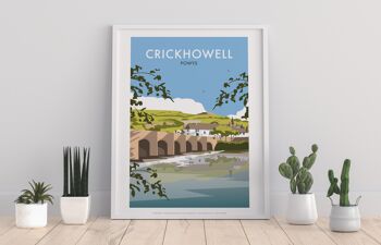 Crickhowell par l'artiste Dave Thompson - Impression d'art premium