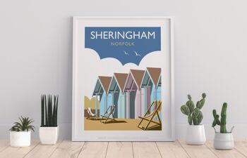 Sheringham par l'artiste Dave Thompson - Impression d'art premium