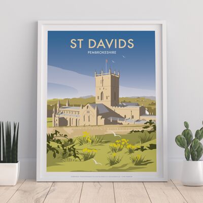St Davids By Artist Dave Thompson - 11X14” Premium Art Print