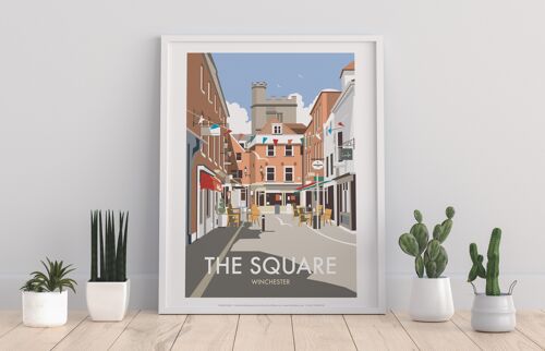 The Square By Artist Dave Thompson - Premium Art Print