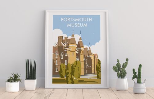 Portsmouth Museum By Artist Dave Thompson - Art Print