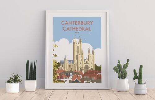 Canterbury Cathedral By Artist Dave Thompson - Art Print