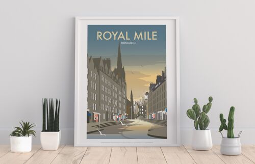 Royal Mile By Artist Dave Thompson - Premium Art Print