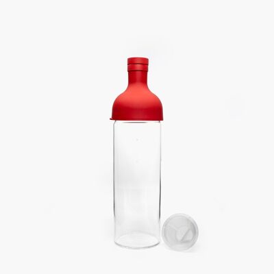 Bottiglia di vetro per tè freddo - Rossa