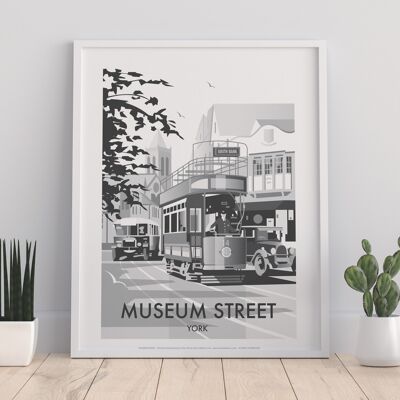 Museum Street By Artist Dave Thompson - Premium Art Print