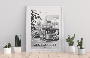Museum Street par l'artiste Dave Thompson - Impression d'art premium