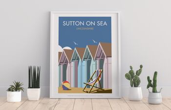 Sutton On Sea par l'artiste Dave Thompson - Impression d'art premium