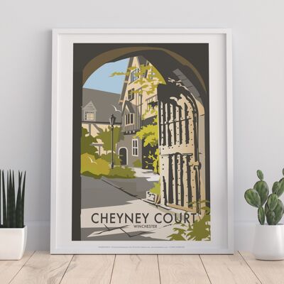 Cheyney Court By Artist Dave Thompson - Premium Art Print