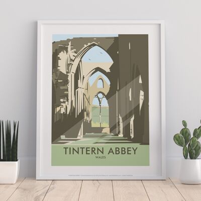 Tintern Abbey By Artist Dave Thompson - Premium Art Print