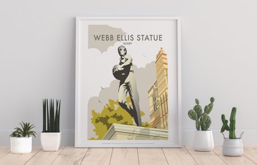 Webb Ellis Statue By Artist Dave Thompson - Art Print