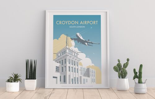 Croydon Airport By Artist Dave Thompson - Premium Art Print