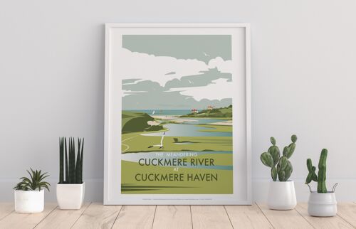 The Meandering Cuckmere River By Dave Thompson Art Print