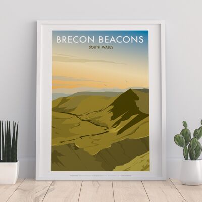 Breacon Beacons By Artist Dave Thompson - Premium Art Print