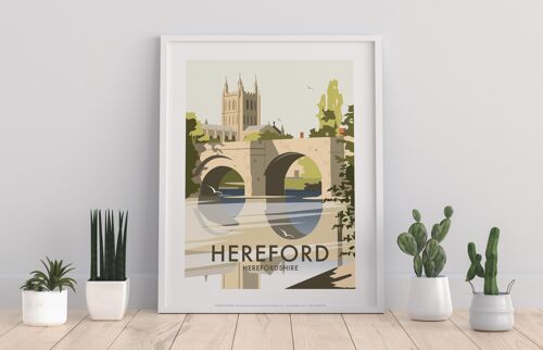 Hereford By Artist Dave Thompson - 11X14” Premium Art Print