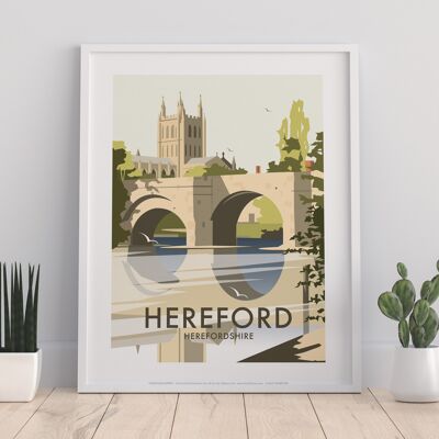 Hereford By Artist Dave Thompson - 11X14” Premium Art Print