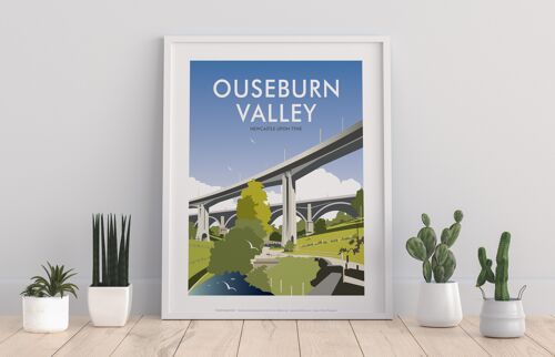 Ouseburn Valley By Artist Dave Thompson - Premium Art Print