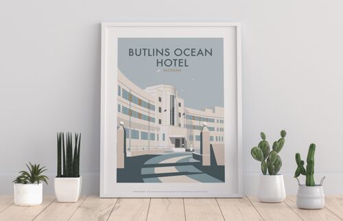 Butlins Ocean Hotel By Artist Dave Thompson - Art Print