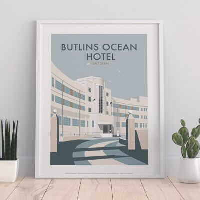 Butlins Ocean Hotel By Artist Dave Thompson - Art Print