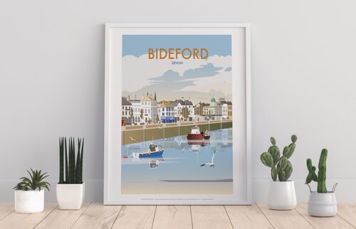 Bideford, Devon By Artist Dave Thompson - Premium Art Print
