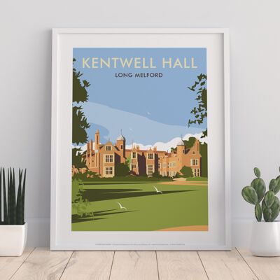 Kentwell Hall By Artist Dave Thompson - Premium Art Print
