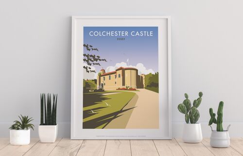 Colchester Castle By Artist Dave Thompson - Art Print