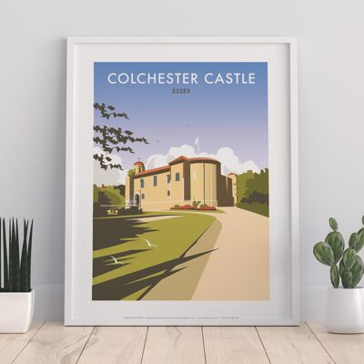 Colchester Castle By Artist Dave Thompson - Art Print