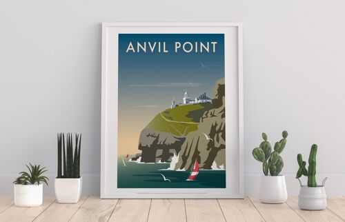 Anvil Point By Artist Dave Thompson - Premium Art Print