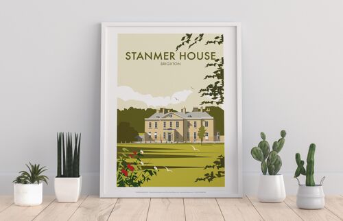 Stanmer House By Artist Dave Thompson - Premium Art Print