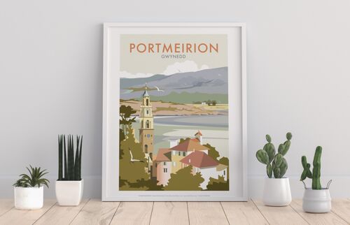 Port Meirion By Artist Dave Thompson - Premium Art Print