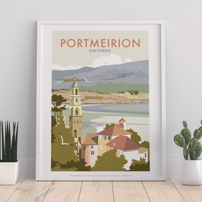 Port Meirion By Artist Dave Thompson - Premium Art Print