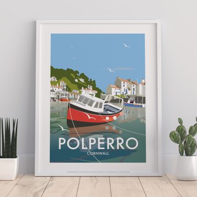Polperro By Artist Dave Thompson - 11X14” Premium Art Print