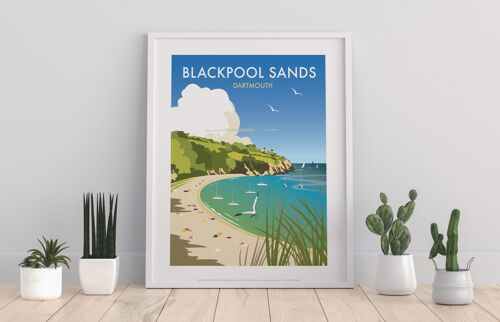 Blackpool Sands By Artist Dave Thompson - Premium Art Print