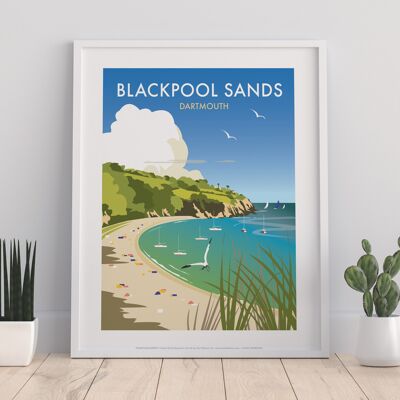 Blackpool Sands By Artist Dave Thompson - Premium Art Print