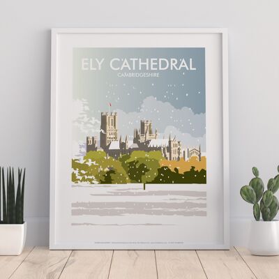 Ely Cathedral By Artist Dave Thompson - Premium Art Print