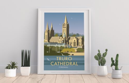 Truro Cathedral By Artist Dave Thompson - Premium Art Print