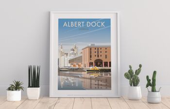 Albert Dock par l'artiste Dave Thompson - Impression d'art premium