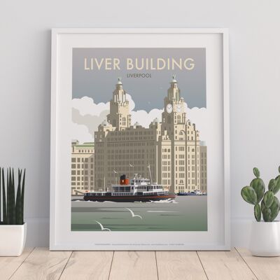 Liver Building By Artist Dave Thompson - Premium Art Print