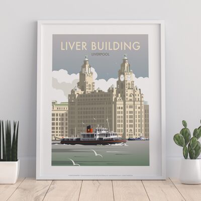 Liver Building By Artist Dave Thompson - Premium Art Print