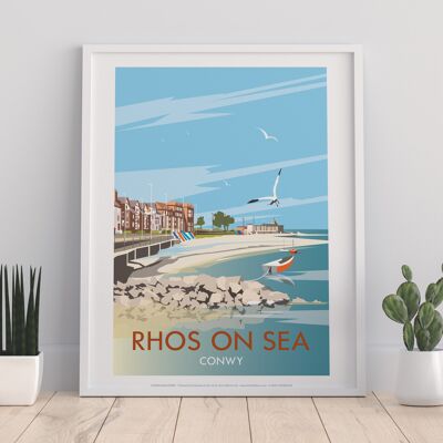 Rhos On Sea By Artist Dave Thompson - Premium Art Print