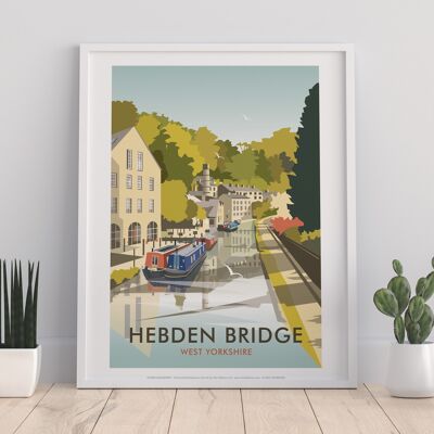 Hebden Bridge By Artist Dave Thompson - Premium Art Print