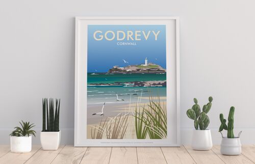 Godrevy By Artist Dave Thompson - 11X14” Premium Art Print